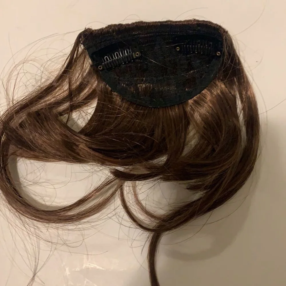 FASHION One Piece Clip in Hair Bangs-Light Brown